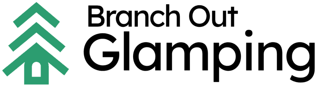 Logo of Branch Out Ventures displayed on a modern office wall with a team collaborating in the background.