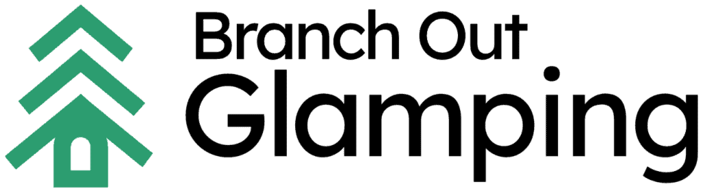 Logo of Branch Out Ventures displayed on a modern office wall with a team collaborating in the background.